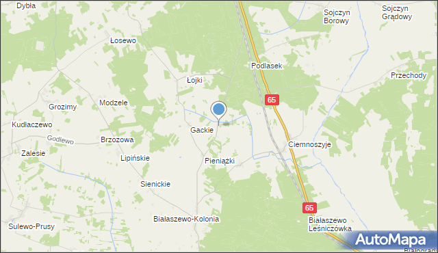 mapa Kolonia Wólka Brzozowa, Kolonia Wólka Brzozowa na mapie Targeo